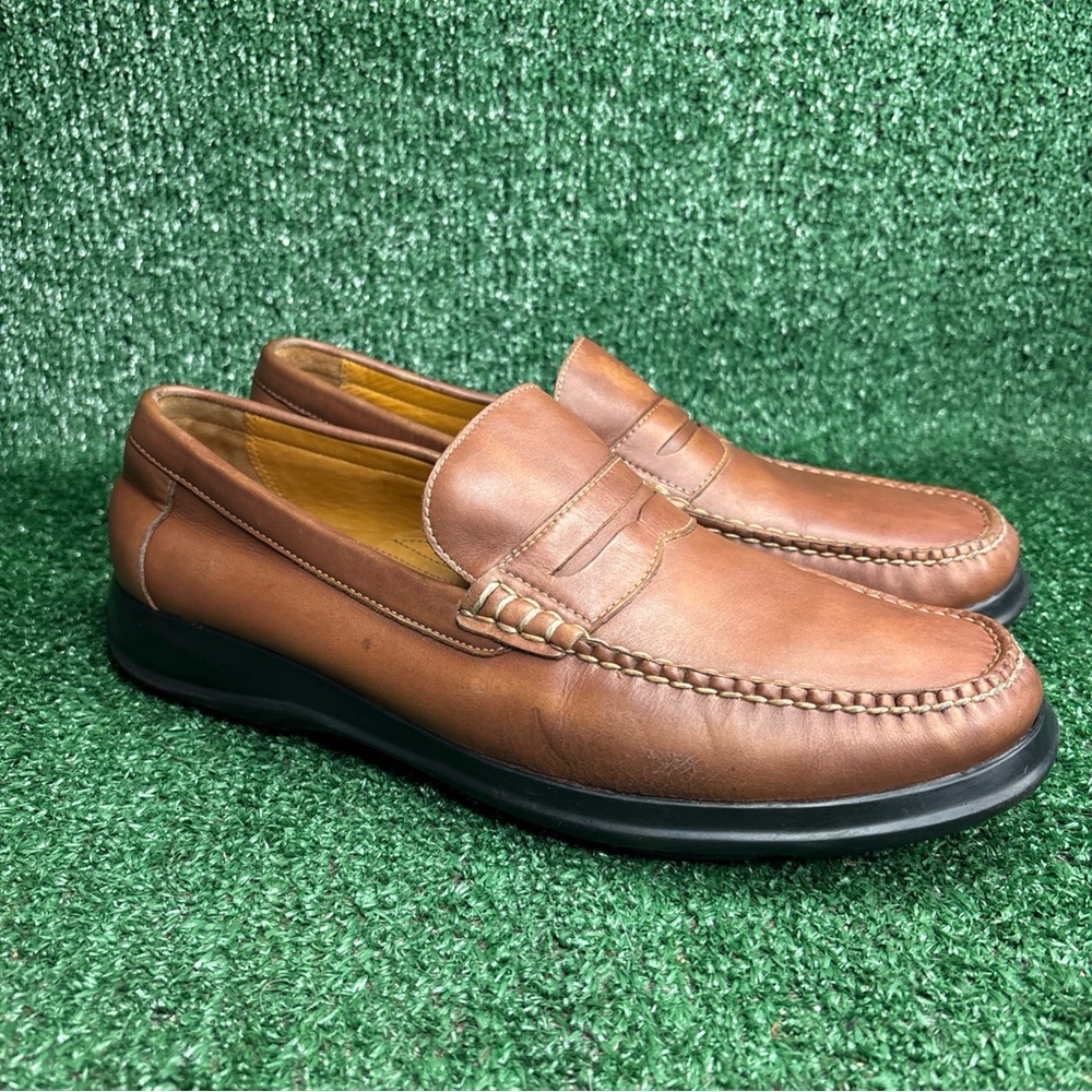 Cole Haan + Air Penny Loafers Mens 10.5 M Brown Casual Comfort Shoes C08390